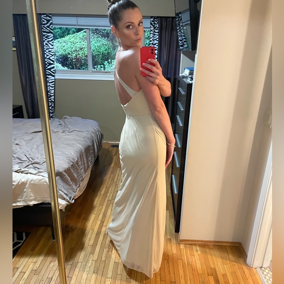 Azazie Kalea Dress,  size A4, Champamge - Picture 8 of 9